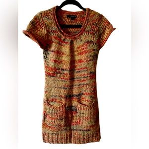 M/L multicolor sweater dress with front pockets by twenty one.